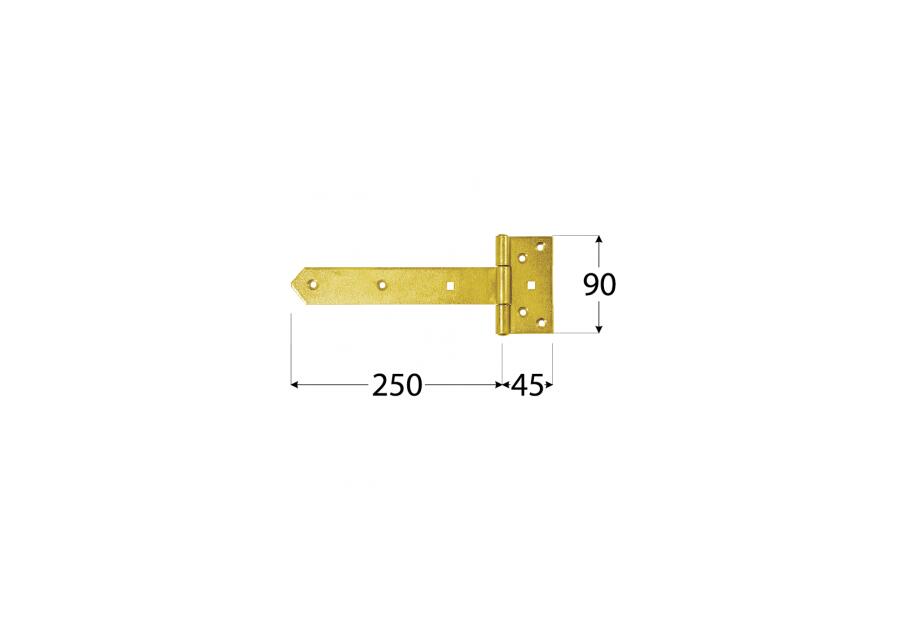 Zdjęcie: Zawias bramkowy 25x4,5x9 cm ZB250 DMX