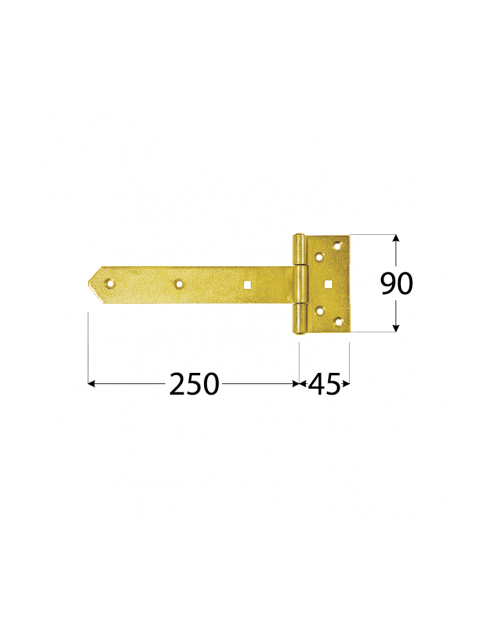 Zdjęcie: Zawias bramkowy 25x4,5x9 cm ZB250 DMX