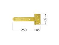 Zdjęcie: Zawias bramkowy 25x4,5x9 cm ZB250 DMX