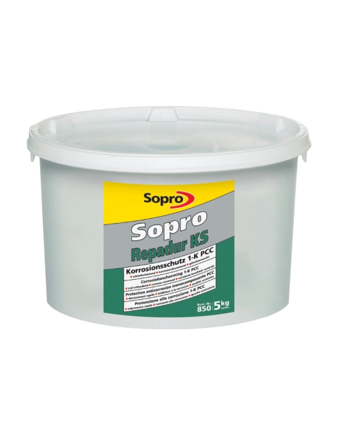 Zdjęcie: Zaprawa cementowa antykorozyjna PCC Repadur KS 5 kg SOPRO