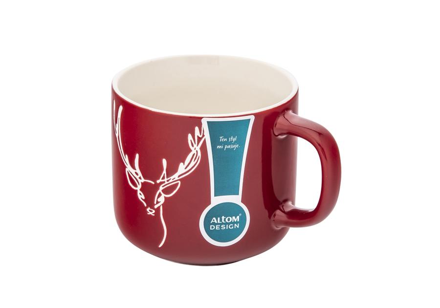 Zdjęcie: Kubek 370 ml Zimowe marzenia dekoracja jeleń ALTOM DESIGN