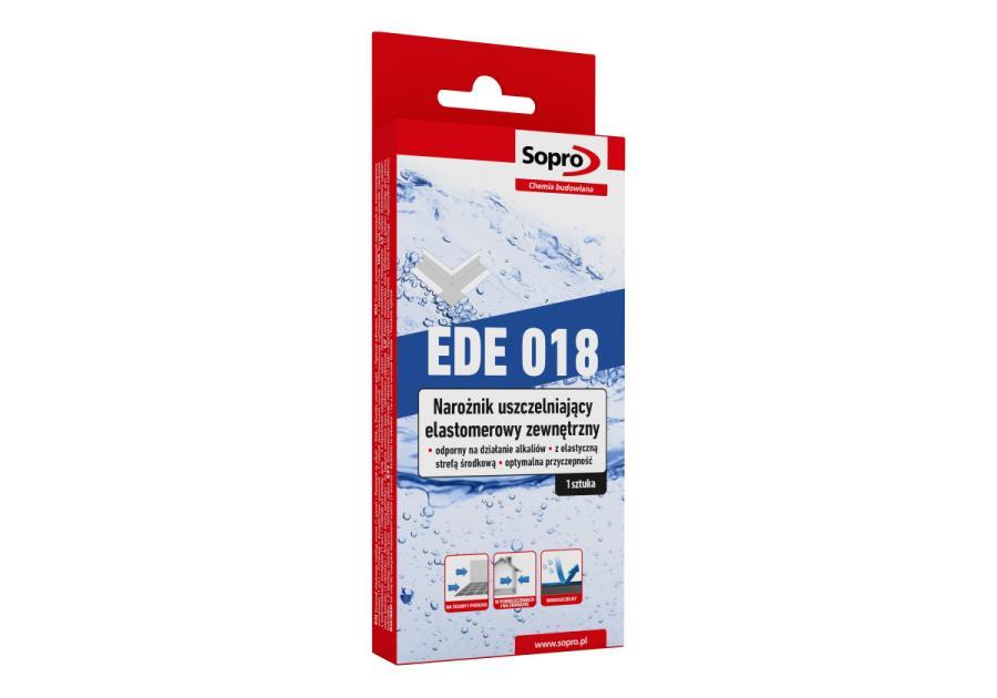 Zdjęcie: Narożnik uszczelniający elastomerowy zewnętrzny EDE 018 SOPRO