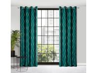 Zdjęcie: Zasłona dekoracyjna Pierre Cardin Margo 140x250 cm turkusowy EUROFIRANY