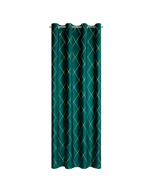 Zdjęcie: Zasłona dekoracyjna Pierre Cardin Margo 140x250 cm turkusowy EUROFIRANY