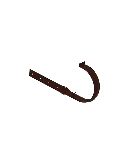 Zdjęcie: Uchwyt rynny stal skręcany krótki Kanion 70 mm ciemny brąz WAVIN