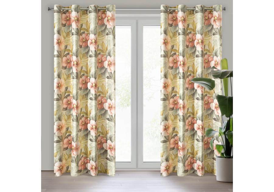 Zdjęcie: Zasłona gotowa Mariah 140 x 250 cm kremowy EUROFIRANY