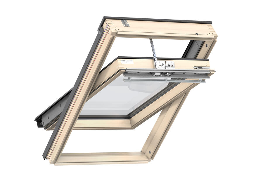 Zdjęcie: Okno elektryczne GLL 1061Z21A drewniane otwierane u góry, 66x118 cm VELUX