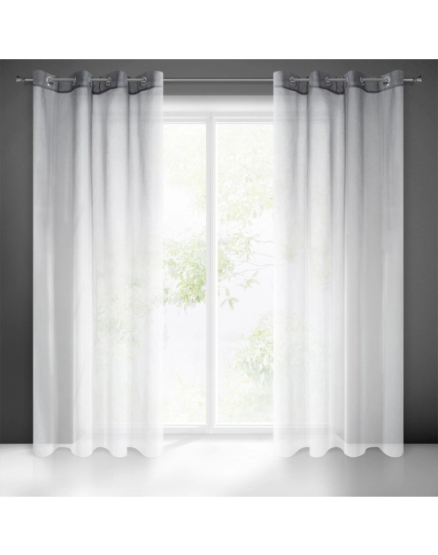 Zdjęcie: Zasłona gotowa Ravia 140 x 250 cm biały EUROFIRANY