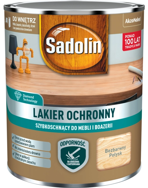 Zdjęcie: Lakier do mebli połysk 0,2 L SADOLIN