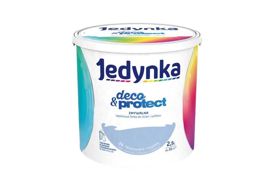 Zdjęcie: Farba lateksowa Deco&Protect Niebieskie migdały 2,5 L JEDYNKA