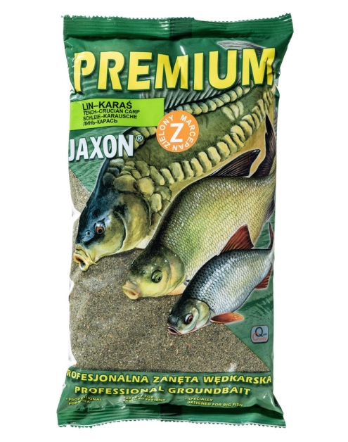Zdjęcie: Zanęta premium 1 kg lin, karaś marcepan zielony JAXON