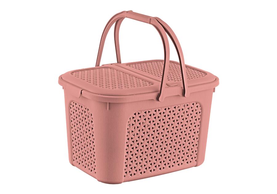 Zdjęcie: Koszyk piknikowy Inka rattan-style nordic red 28 L KEEEPER