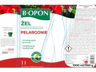 Zdjęcie: Żel nawóz mineralny do pelargonii 1 L BOPON