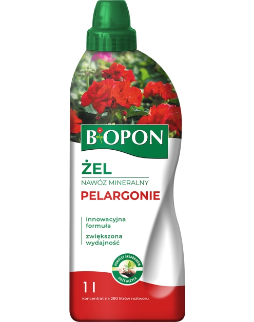 Zdjęcie: Żel nawóz mineralny do pelargonii 1 L BOPON