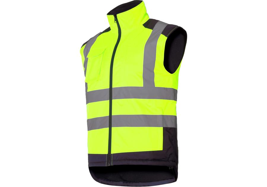 Zdjęcie: Kamizelka ostrzegawcza dwustronna, żółta, 2XL, CE, LAHTI PRO