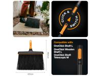 Zdjęcie: Szczotka uniwersalna wąska, głowica One Click FISKARS