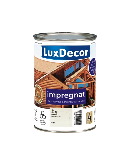 Zdjęcie: Impregnat do drewna 1 L biały LUXDECOR