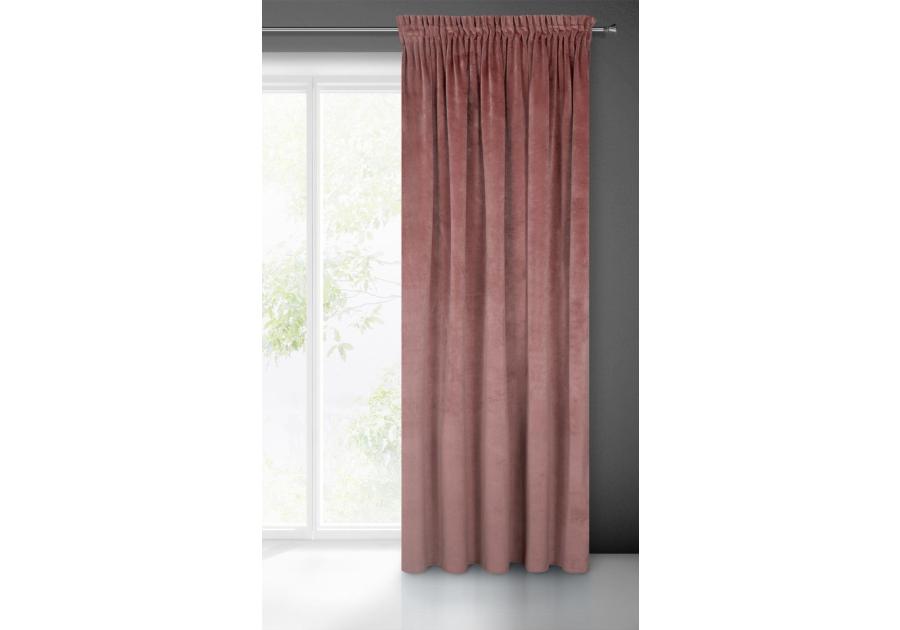 Zdjęcie: Zasłona gotowa Villa na taśmie 140x270 cm różowy EUROFIRANY