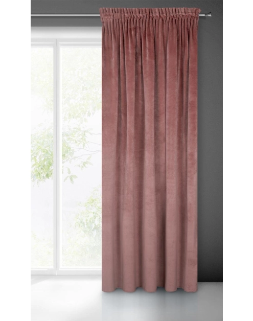 Zdjęcie: Zasłona gotowa Villa na taśmie 140x270 cm różowy EUROFIRANY