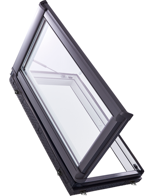 Zdjęcie: Wyłaz dachowy Designo R3, drewno, 74x98 cm lewy ROTO