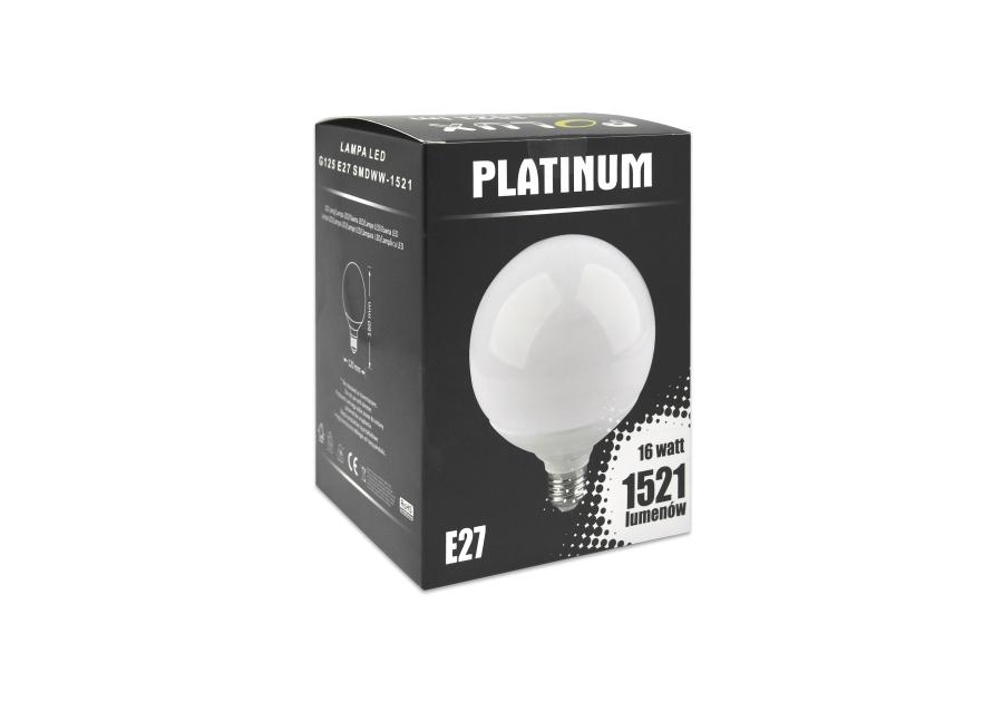 Zdjęcie: Żarówka LED G125 E27 16 W 1521 lm pc+aluminium POLUX