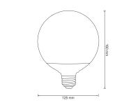 Zdjęcie: Żarówka LED G125 E27 16 W 1521 lm pc+aluminium POLUX