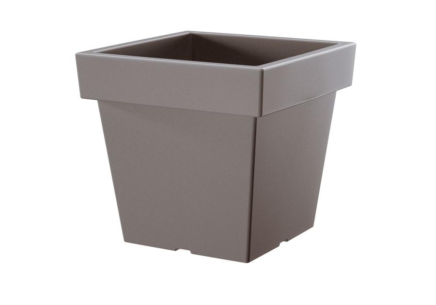 Zdjęcie: Donica Lofly Square Low kamienny szary 24 cm PROSPERPLAST