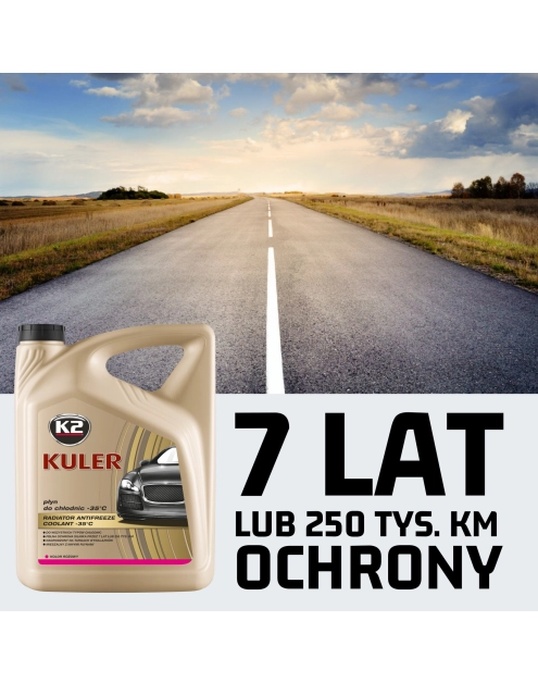 Zdjęcie: Płyn do chłodnic 5 L różowy Kuler K2