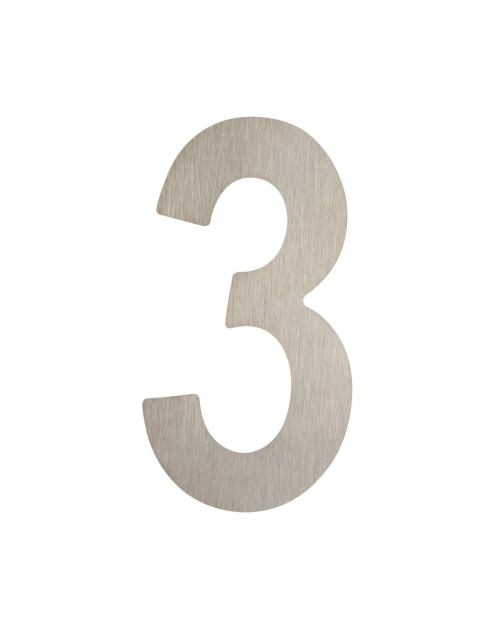 Zdjęcie: Cyfra 3 samoprzylepna 50 mm inox METRO