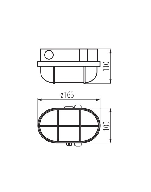 Zdjęcie: Oprawa owalna, siatka druciana 7040T MILO