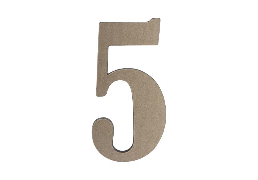 Zdjęcie: Cyfra 5 tworzywowa platyna 50 mm METRO