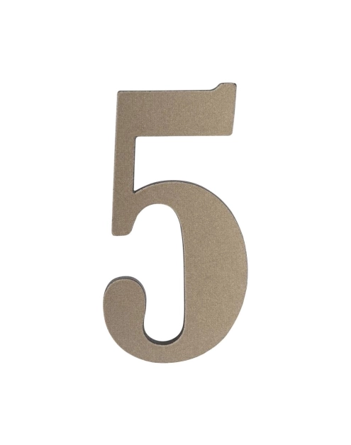 Zdjęcie: Cyfra 5 tworzywowa platyna 50 mm METRO