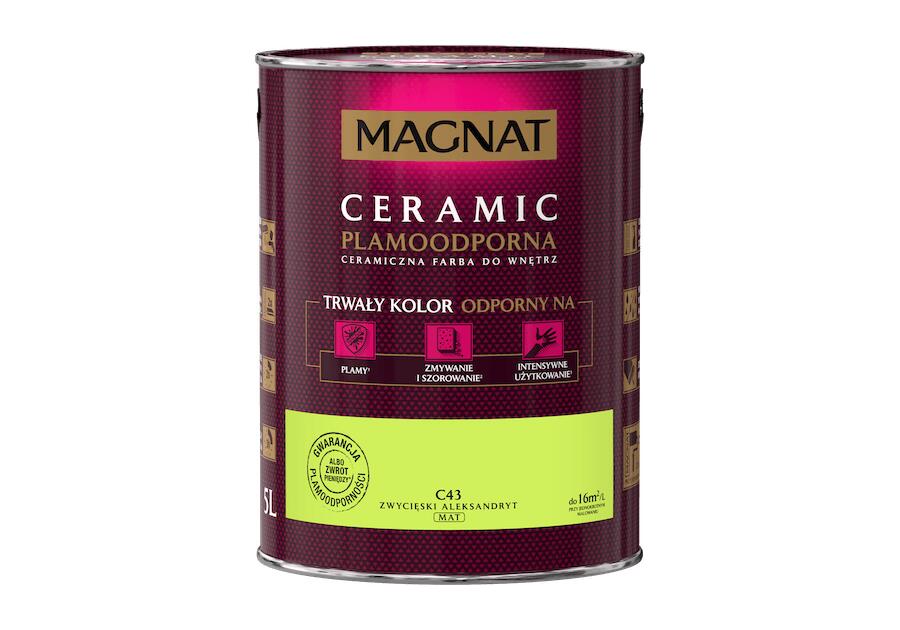 Zdjęcie: Farba ceramiczna 5 L zwycieski aleksandryt MAGNAT CERAMIC
