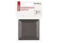 Zdjęcie: Wyłącznik krzyżowy 1P IP20 antracyt EMOS