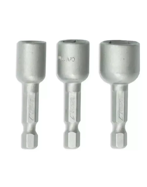 Zdjęcie: Zestaw nasadek magnetycznych 8, 10, 13x48 mm 1/4" 3 szt. DEDRA