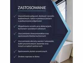 Silikon sanitarny beżowy 280 ml TYTAN PROFESSIONAL