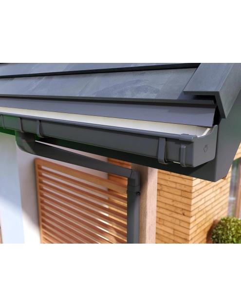 Zdjęcie: Rynna GK 135, 4 mb PVC grafit GALECO