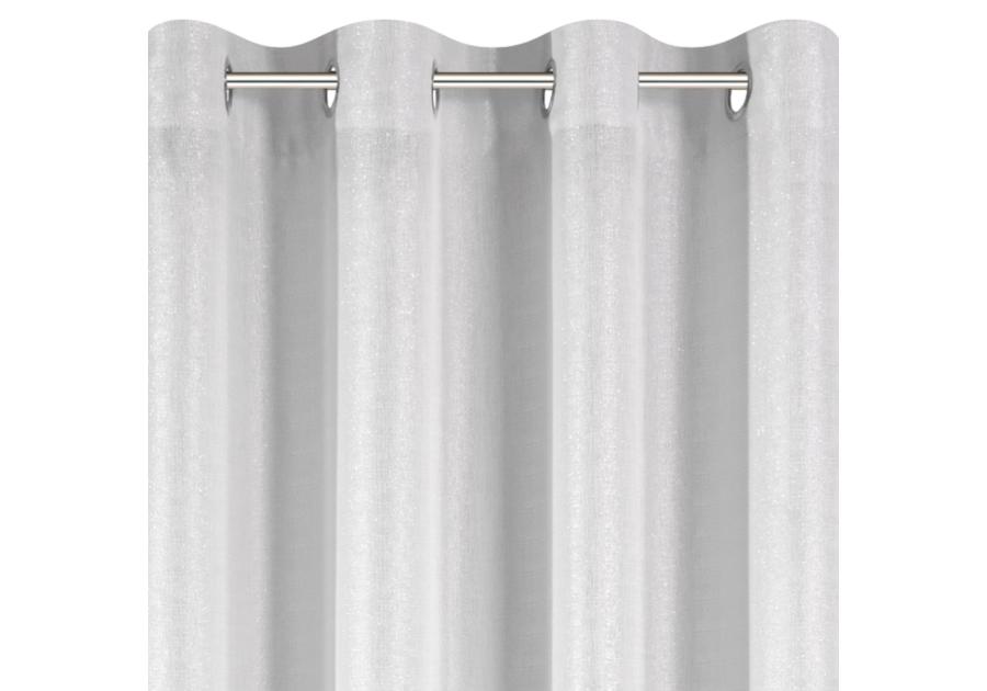 Zdjęcie: Zasłona Carina 140x250 cm biała na przelotkach EUROFIRANY