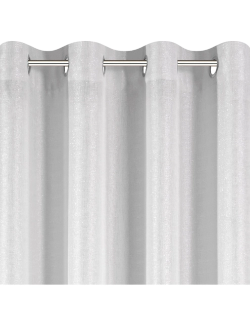 Zdjęcie: Zasłona Carina 140x250 cm biała na przelotkach EUROFIRANY