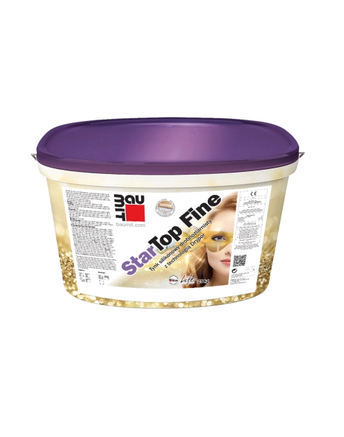 Zdjęcie: Tynk silikonowy Premium StarTop Fine K1- Gr. A Life XXX3-9 oraz kol. W1200-W1211 -25 kg BAUMIT