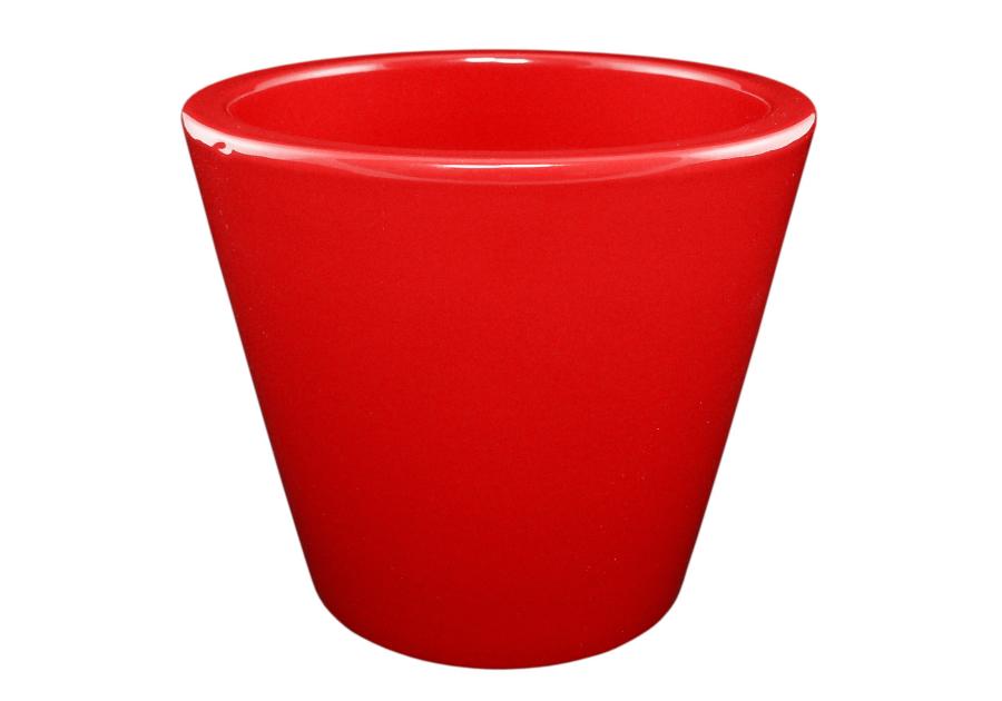 Zdjęcie: Doniczka Osłonka doniczkowa 14 cm wiśniowa CERMAX