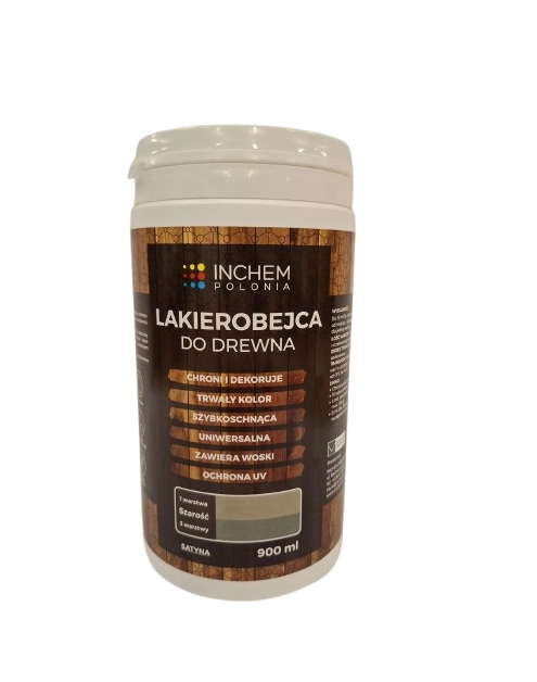 Zdjęcie: Lakierobejca Drewnomix 900 ml Szarość INCHEM POLONIA