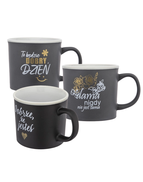 Zdjęcie: Kubek prosty 300 ml z rantem dla dziewczyny/kobiety mix dekoracji ALTOM DESIGN