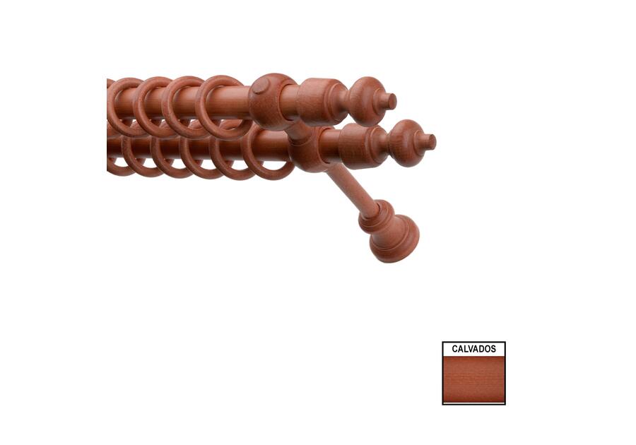 Zdjęcie: Karnisz podwójny Hermes 120 cm calvados KARWEL