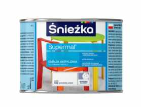 Farba emaliowo-akrylowa Supermal 0,4 L biała ŚNIEŻKA