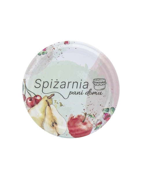 Zdjęcie: Komplet 10 zakrętek Spiżarnia Pani Domu fi 66 4-zaczepowych dekoracja owoce ALTOM DESIGN
