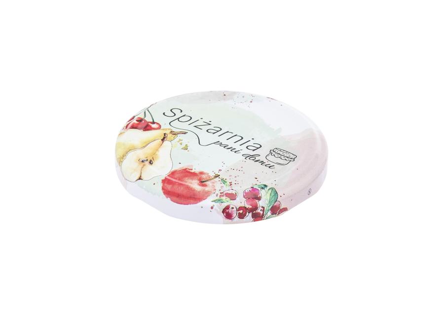 Zdjęcie: Komplet 10 zakrętek Spiżarnia Pani Domu fi 66 4-zaczepowych dekoracja owoce ALTOM DESIGN