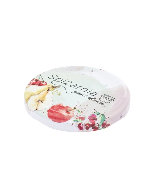 Zdjęcie: Komplet 10 zakrętek Spiżarnia Pani Domu fi 66 4-zaczepowych dekoracja owoce ALTOM DESIGN