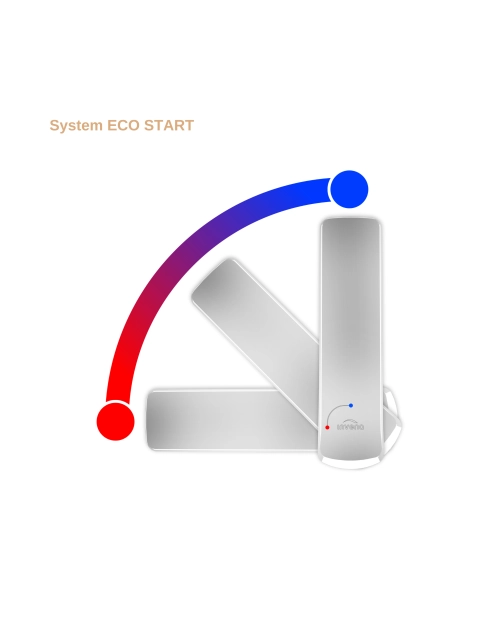Zdjęcie: Bateria zlewozmywakowa z elastyczną wylewką i systemem Eco Start Ligaria, chrom/czarna INVENA