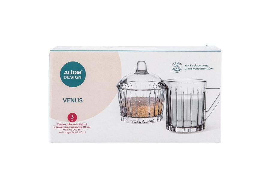 Zdjęcie: Zestaw Venus cukiernica 210 ml + mlecznik 200 ml ALTOM DESIGN